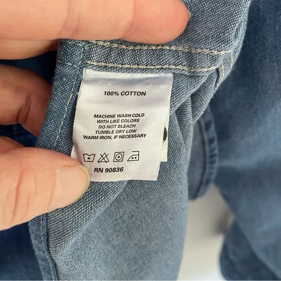 Women's Denim KMJ Shirt Quarantina Style Large - Picture 10 of 16